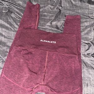 Alphalete OG Revival Leggings in Black Cherry